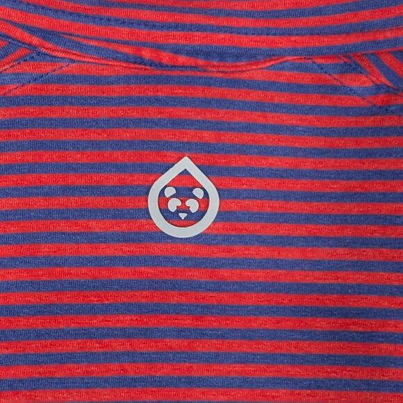 Tasc Polo Mens Size XXL Red Blue Stripe Golf Polo Bamboo - Picture 2 of 7